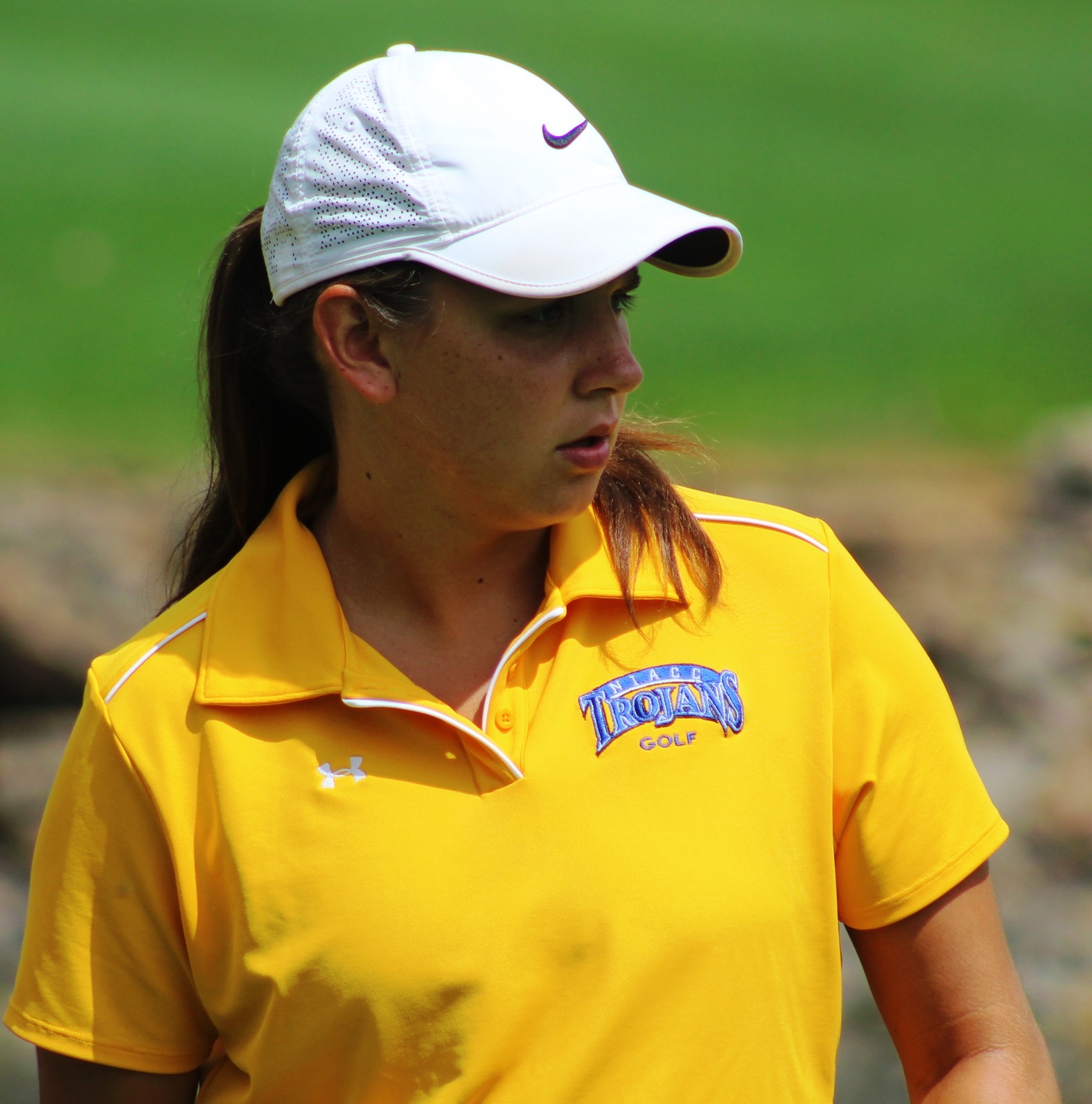 Former NIACC golfer Carlie Eckenrod at the NIACC four-person best shot at the MCCC on Monday.