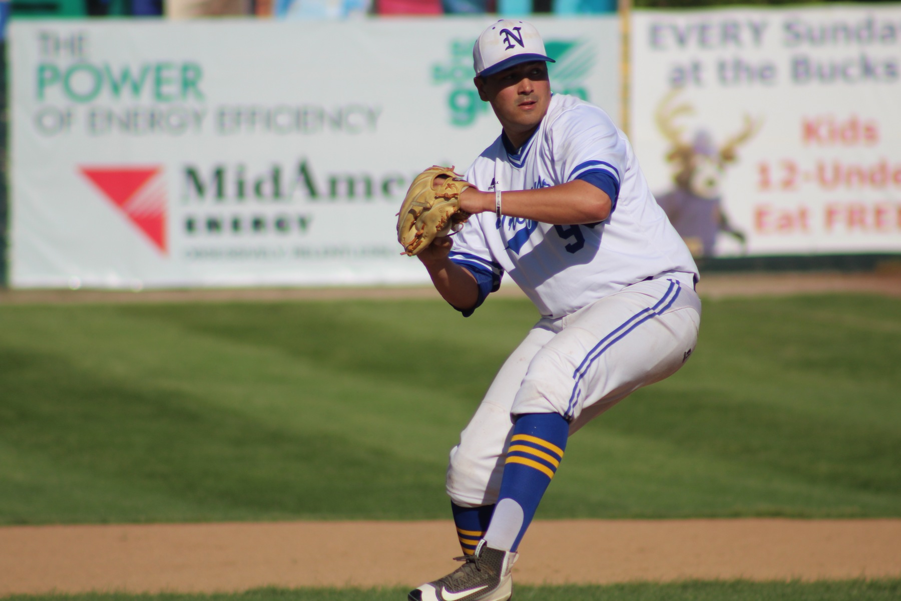 Jarod Large delivers a pitch for NIACC in Friday's win over Southeastern.