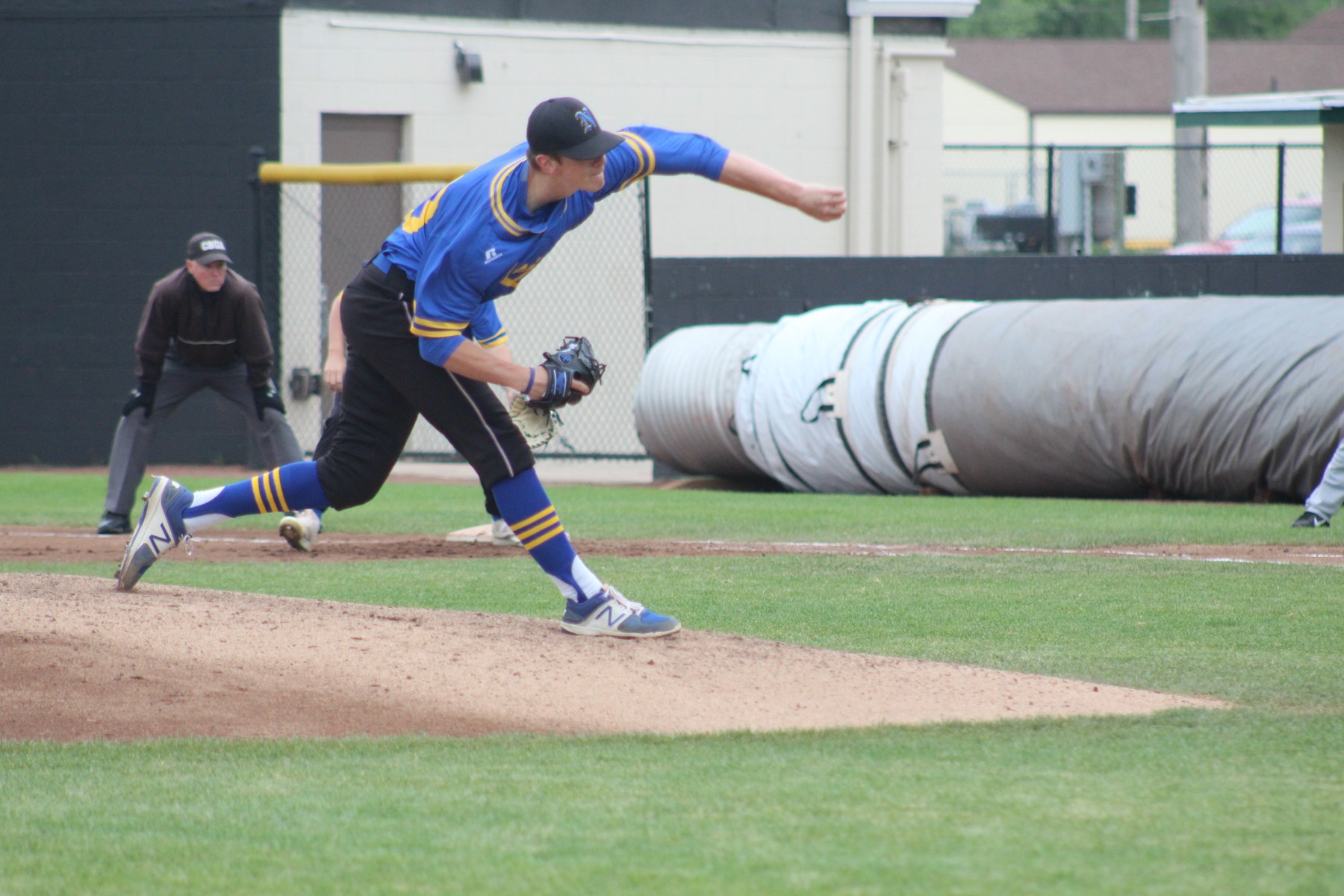 NIACC starter Brandon Williamson delivers a pitch in Friday's tournament game against Kirkwood on Friday.