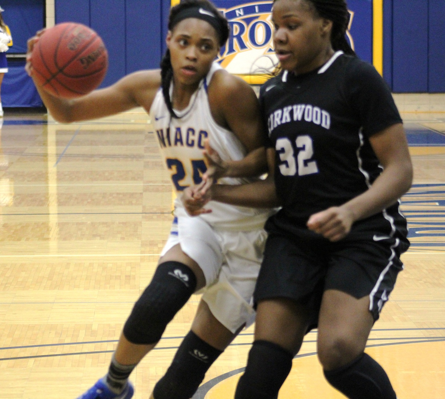 NIACC's Khalilah Holloway drives to the basket in the first half of Wednesday's game against No. 1 Kirkwood.