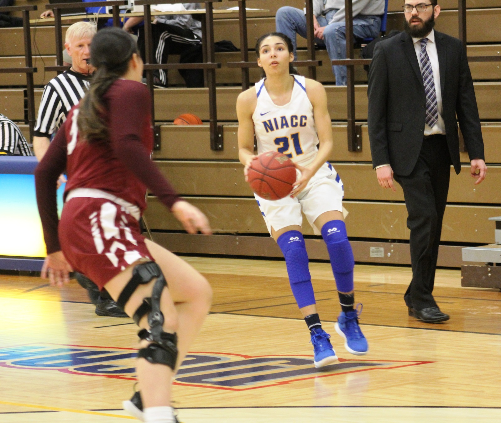 NIACC's Jada Buford gets ready to launch a 3-point goal in Wednesday's win over Little Priest Tribal College.