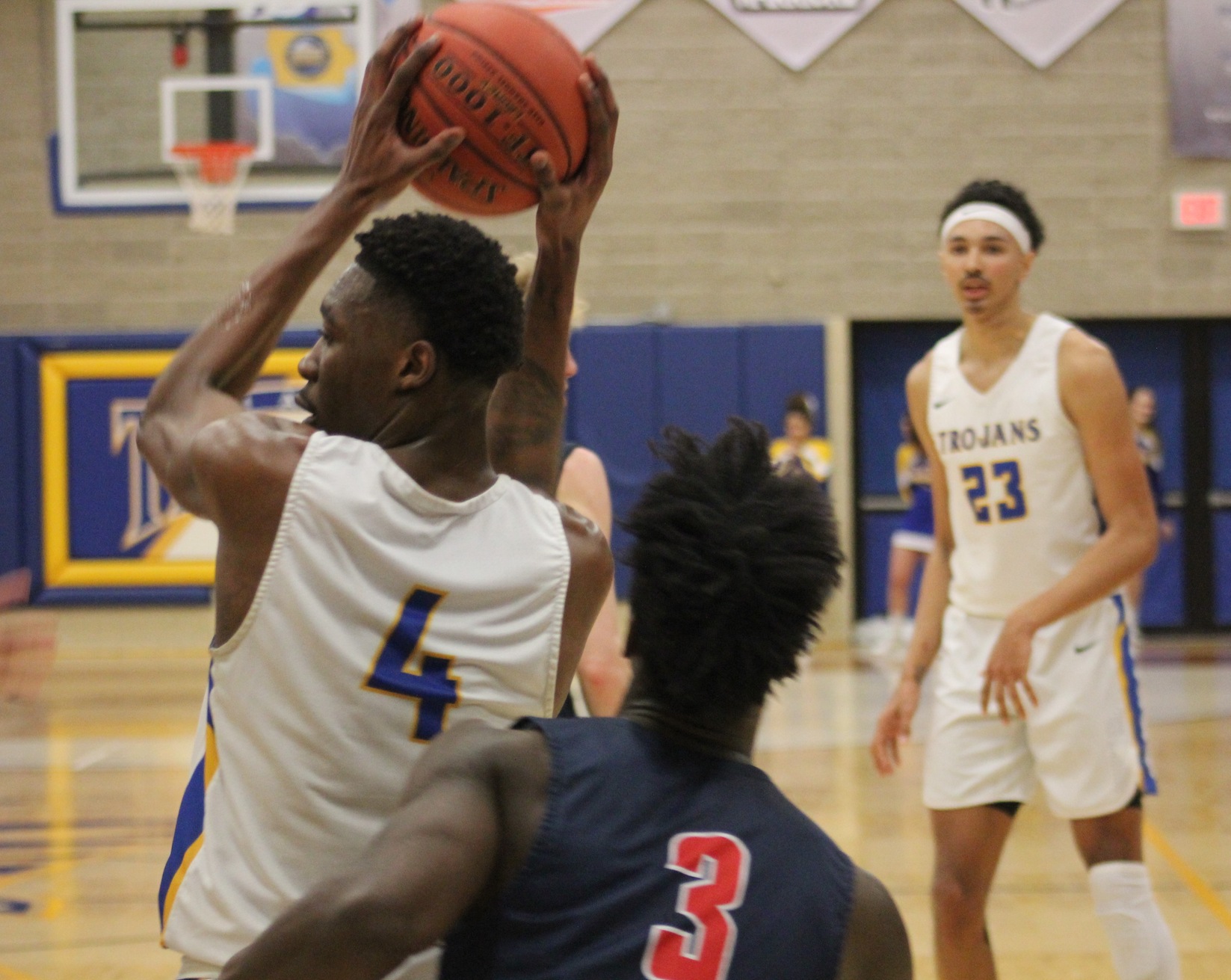 NIACC's Wendell Matthews posts up in Tuesday;s regional tournament win over Southwestern.