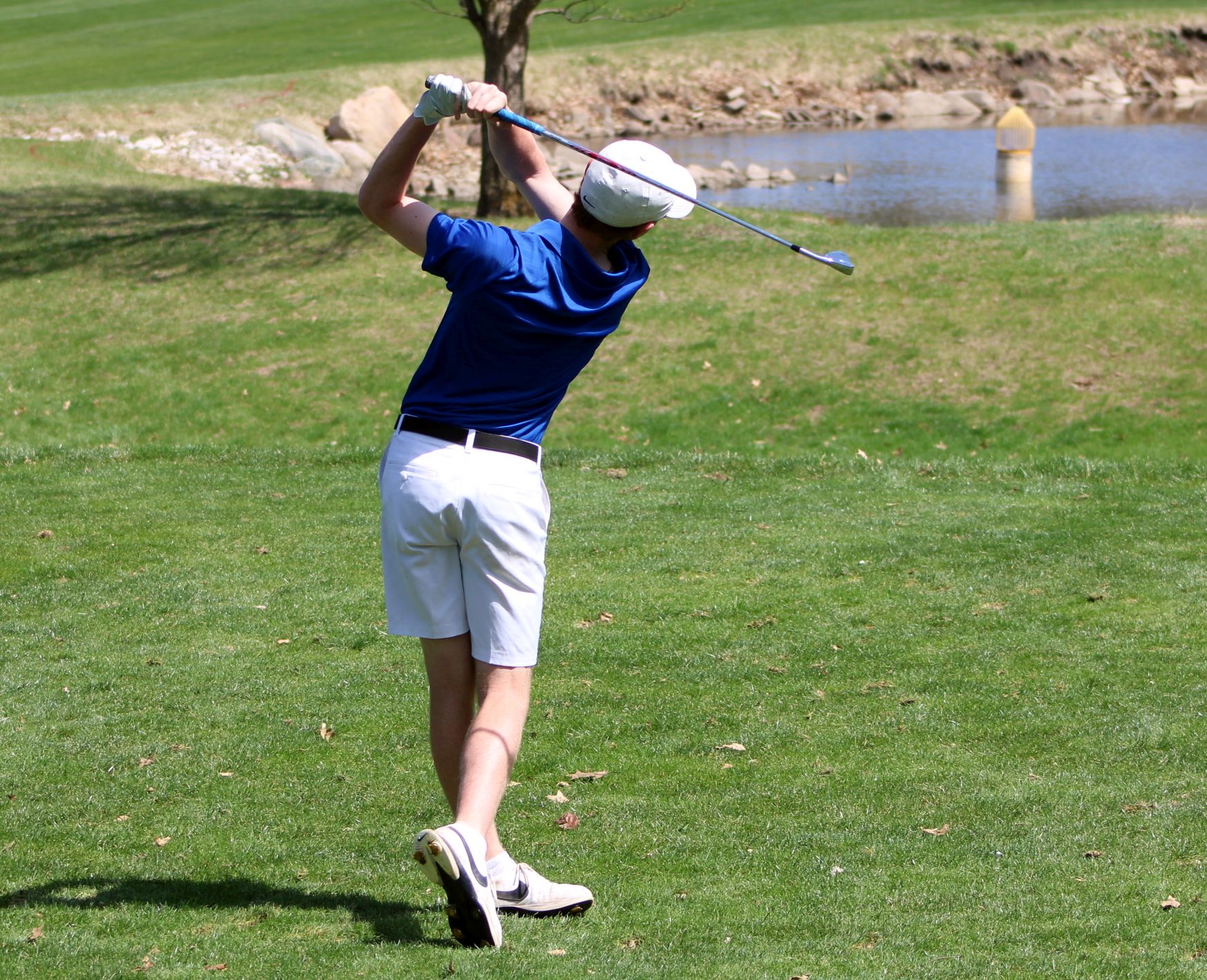 NIACC's Bryce Malchow tees off Friday at the Irv Warren Memorial Golf Course.