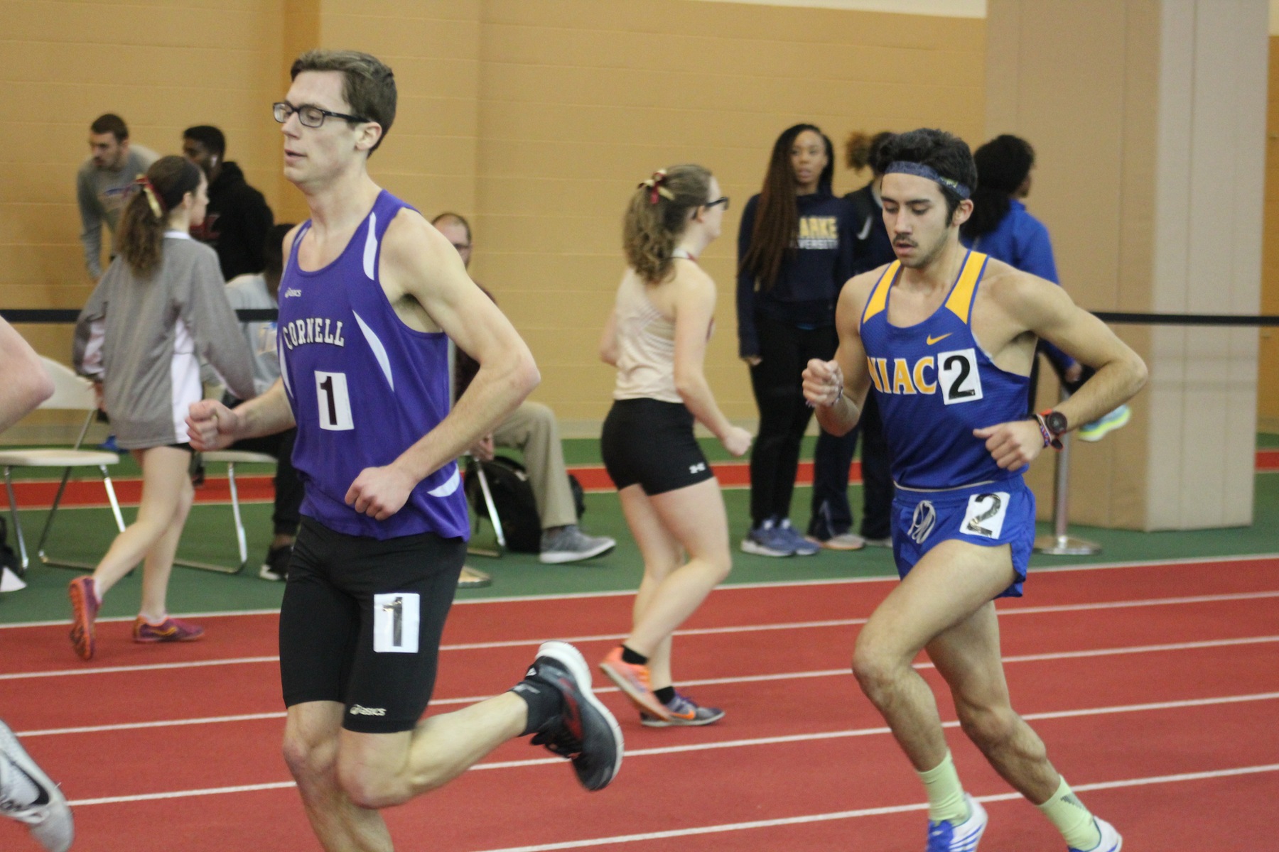 NIACC's Brian Jacques runs to a second-place finish in the 5,000-meter run at the Grinnell Invitational on Saturday.