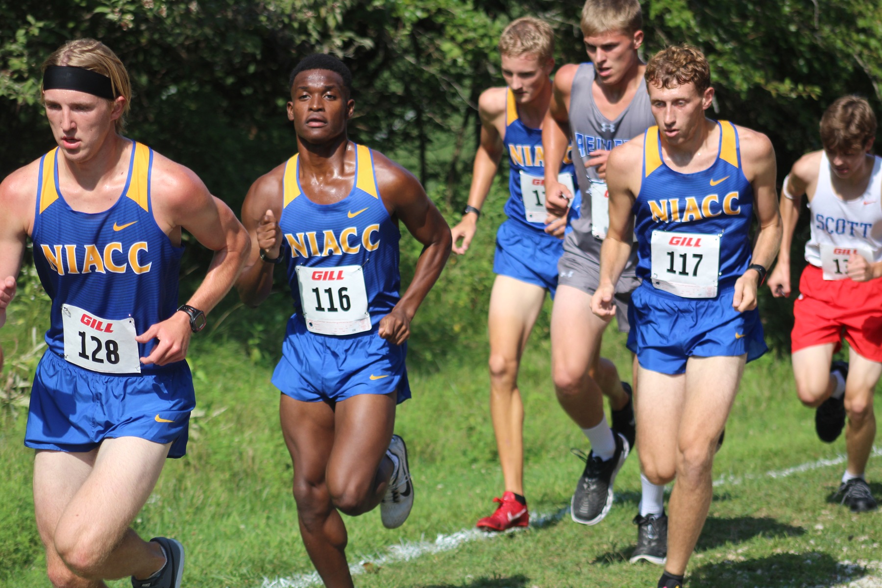 The NIACC men compete in the NJCAA Region XI time trial in August.