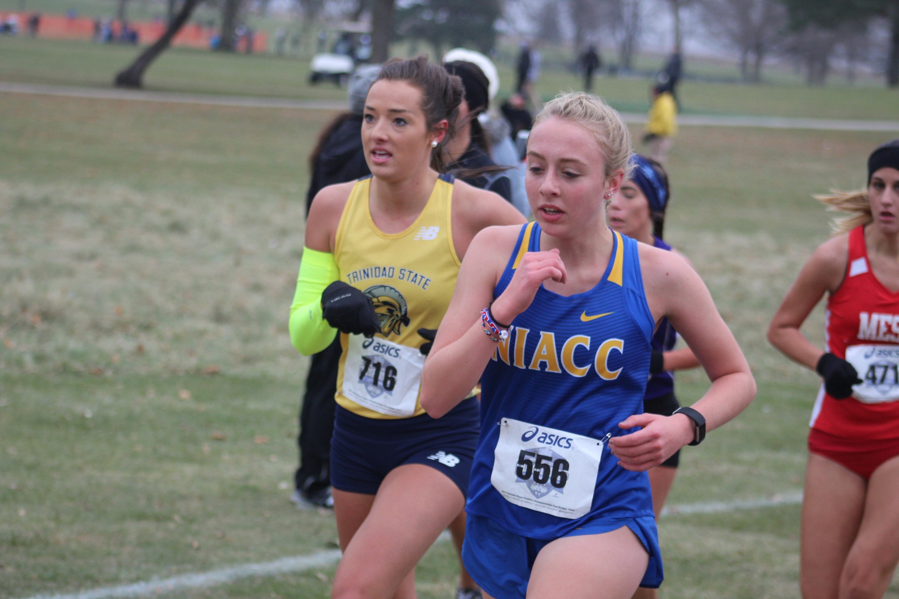 NIACC's Julia Dunlavey runs at the national meet in Fort Dodge on Saturday.