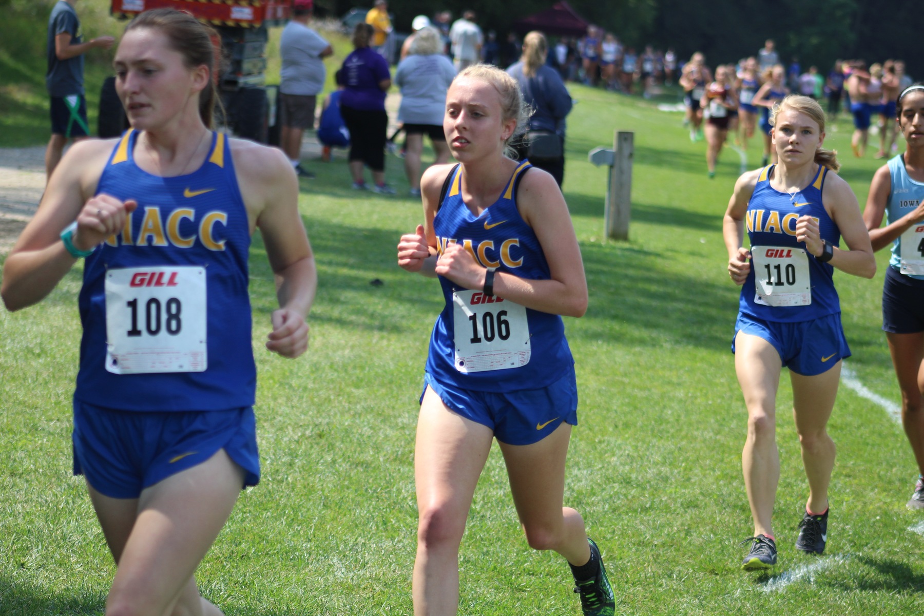 NIACC's Amy Fullerton (108) placed 16th at the regional time trial Saturday.