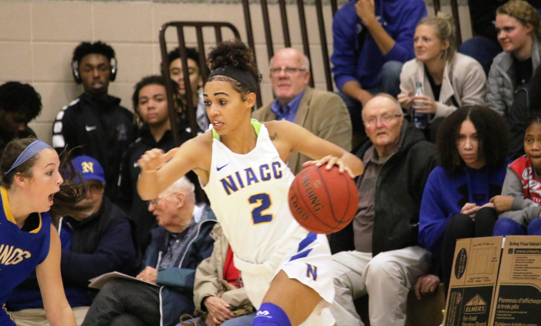 NIACC's Mikayla Homola drives to the basket in last Friday's win over Illinois Central.