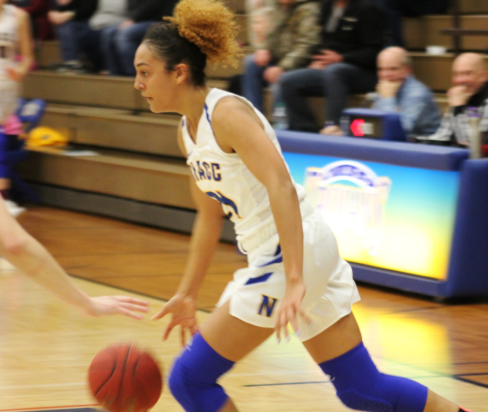 NIACC's Laker Ward drives to the basket during last week's home game against No. 2 Kirkwood.