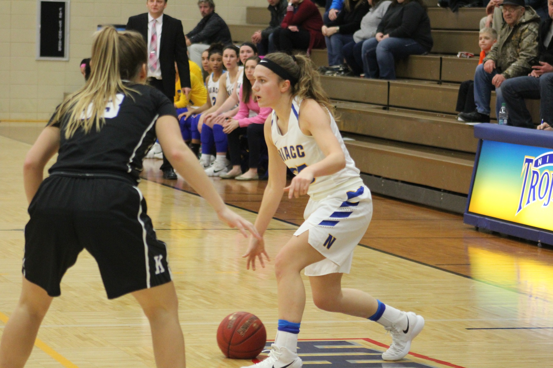 NIACC's Kelsie Willert looks to drive to the basket in Wednesday's game against Kirkwood.
