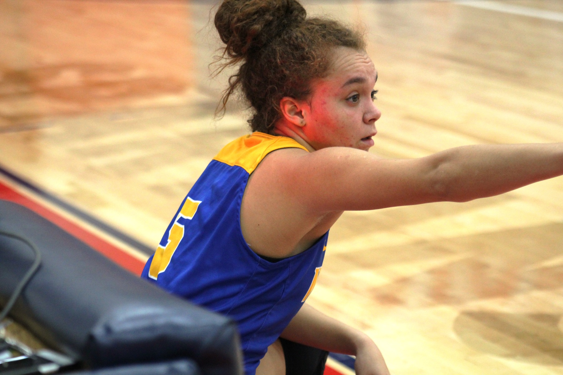 NIACC's Kelcie Hale waits to check in during a Dec. 8 game at Southwestern.