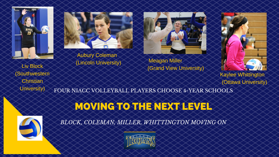 Four NIACC volleyball players moving on