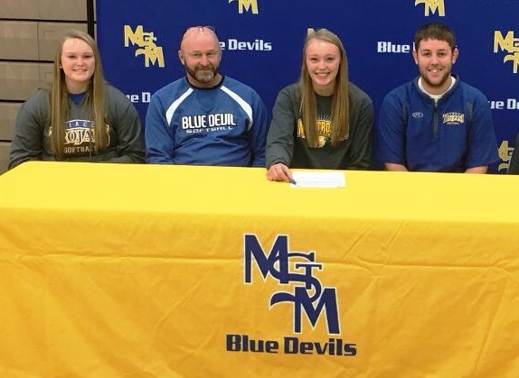 Kylie Sherwood of Martensdale-St, Marys recently signed a national letter of intent to play softball at NIACC.