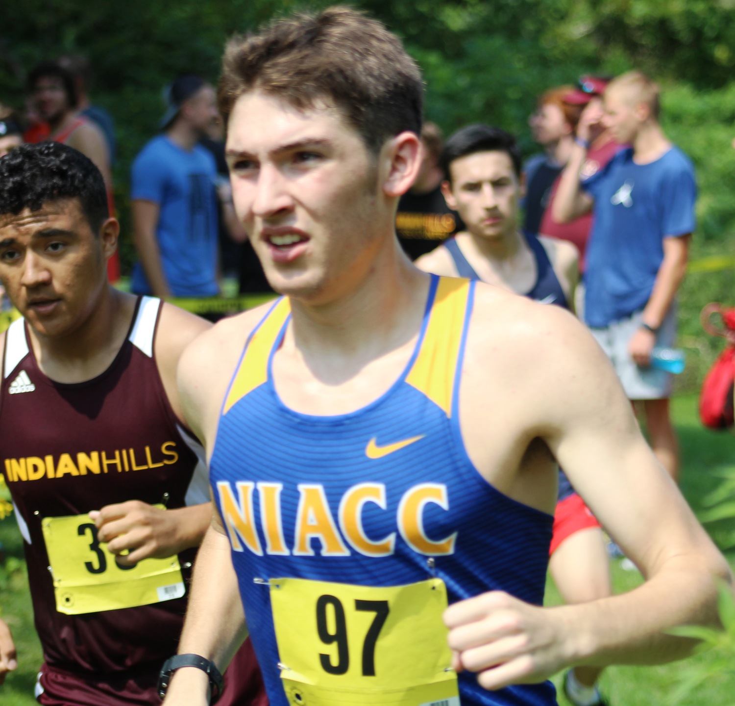 NIACC's Gavin Connell runs at the NJCAA Region XI time trial in August in Davenport.