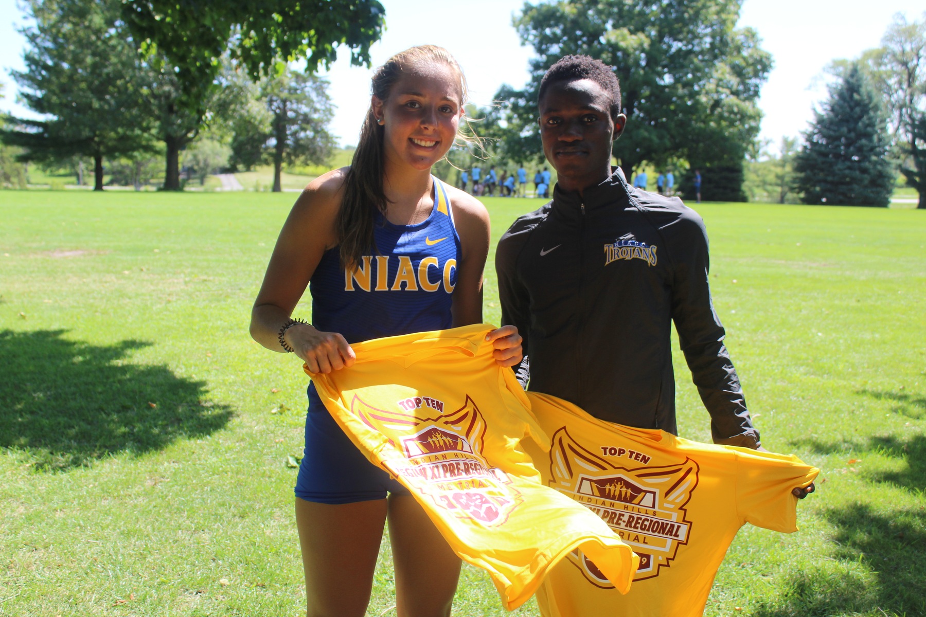 NIACC's Whitney Martin and Janvier Irakoze both placed in the top 10 at Friday's regional time trial in Ottumwa.