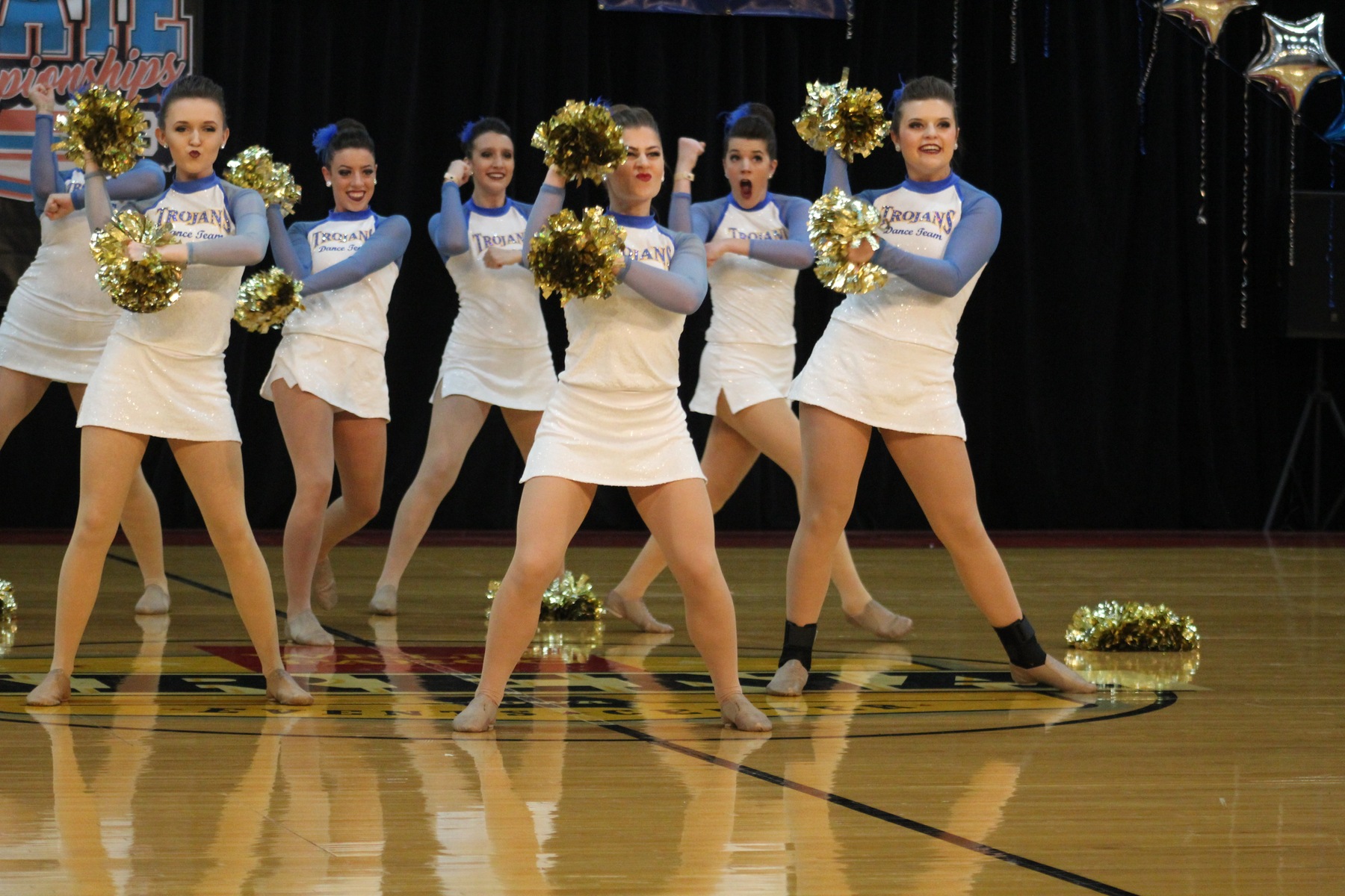 The NIACC Dance Team placed second in Pom at the state dance competition Friday in Des Moines.