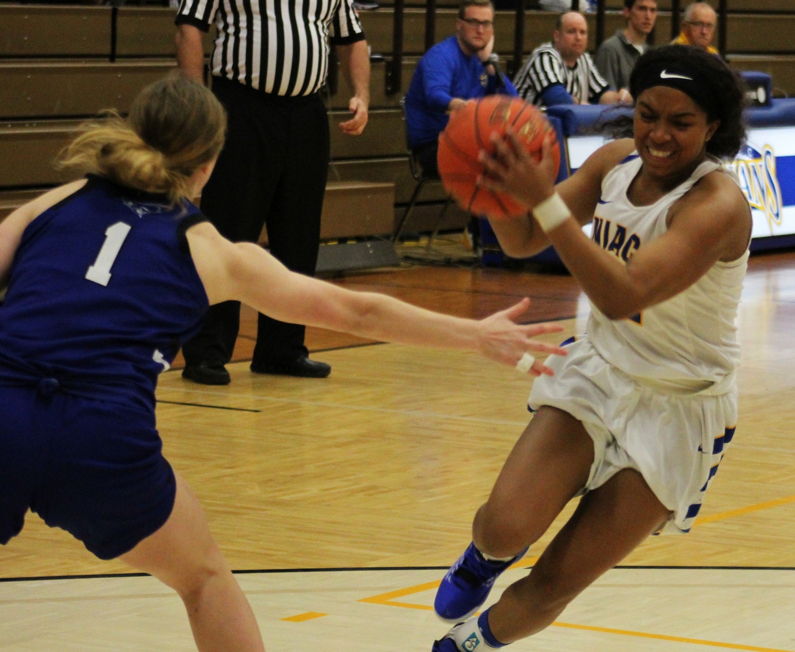 NIACC's Sierra Lynch drives to the basket during last season's non-league game against Iowa Western.