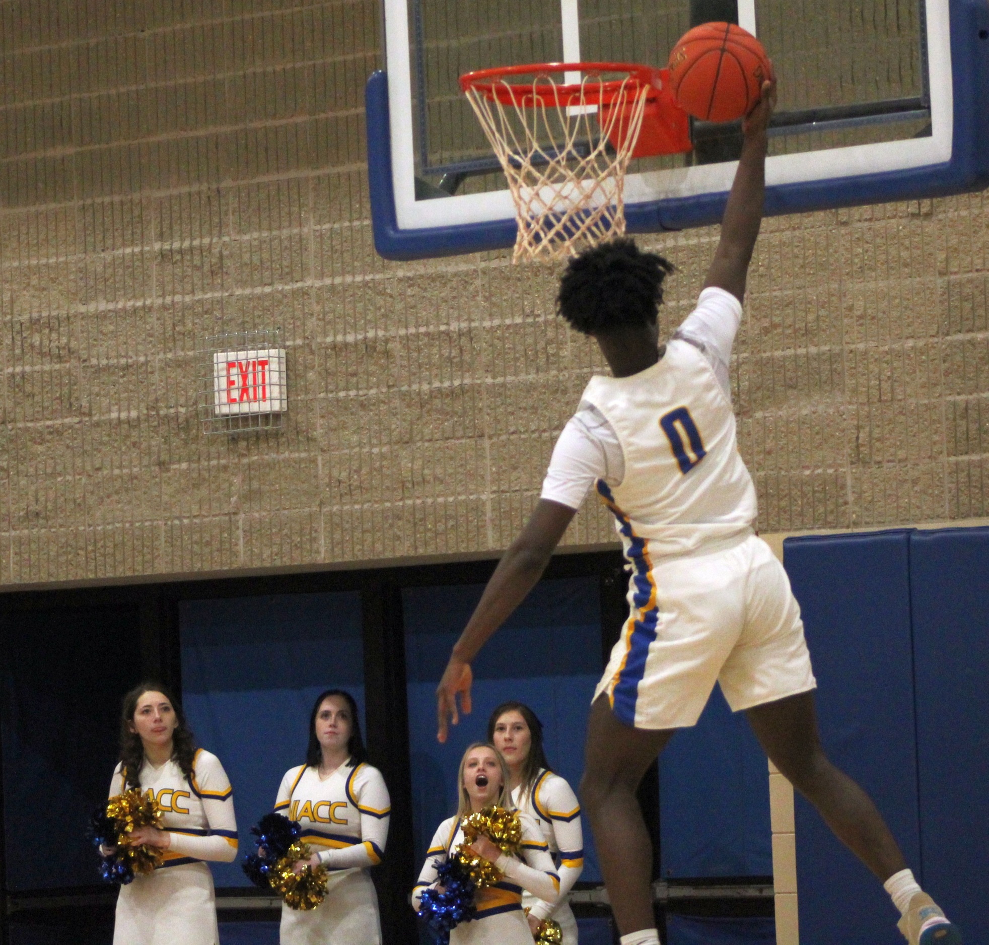NIACC's Myles Tucker scores 2 of his career-high 37 points in Wednesday's home game against Iowa Western.