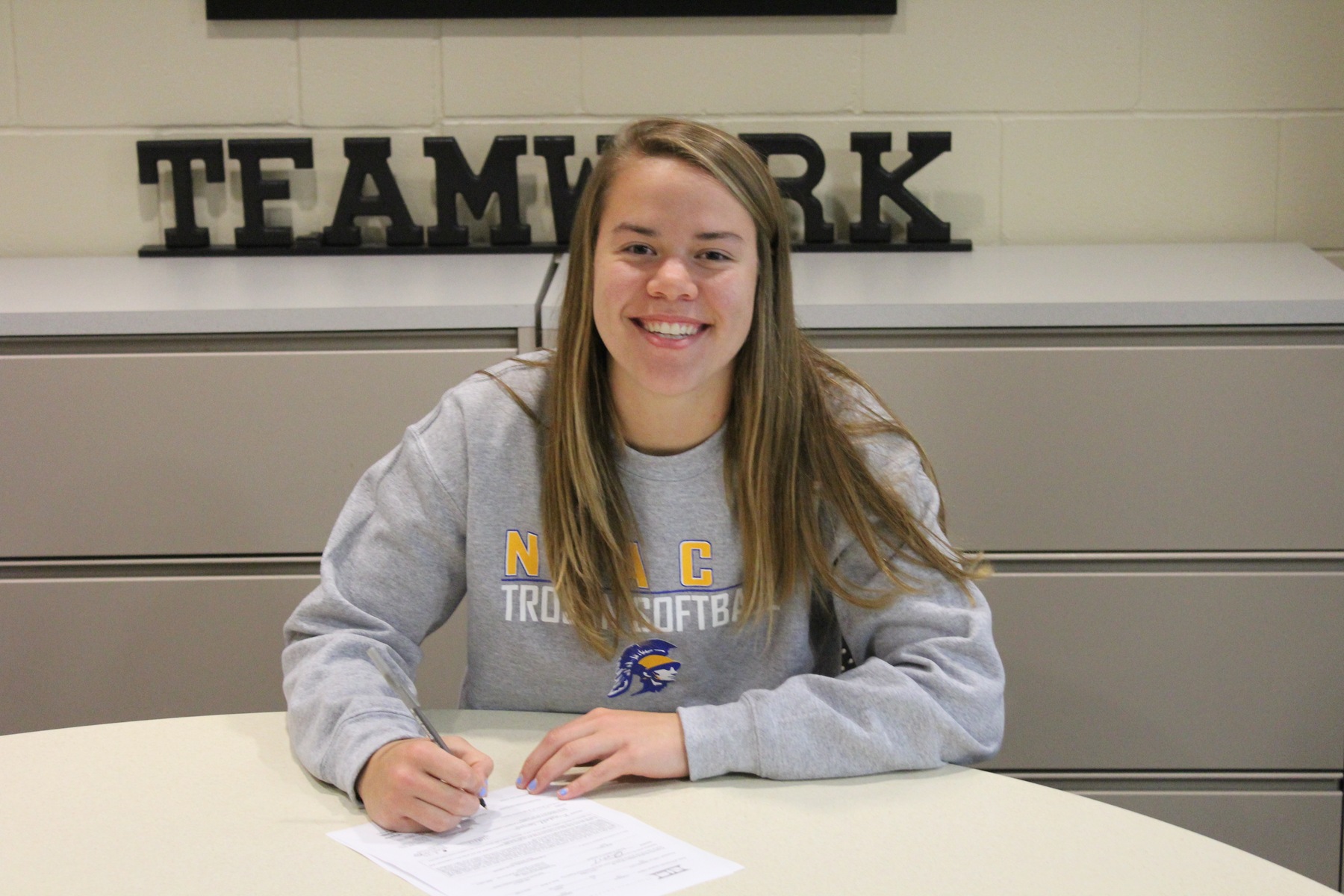 NIACC's Kendall Cornick signed a national letter of intent to play softball next season at Augustana University.
