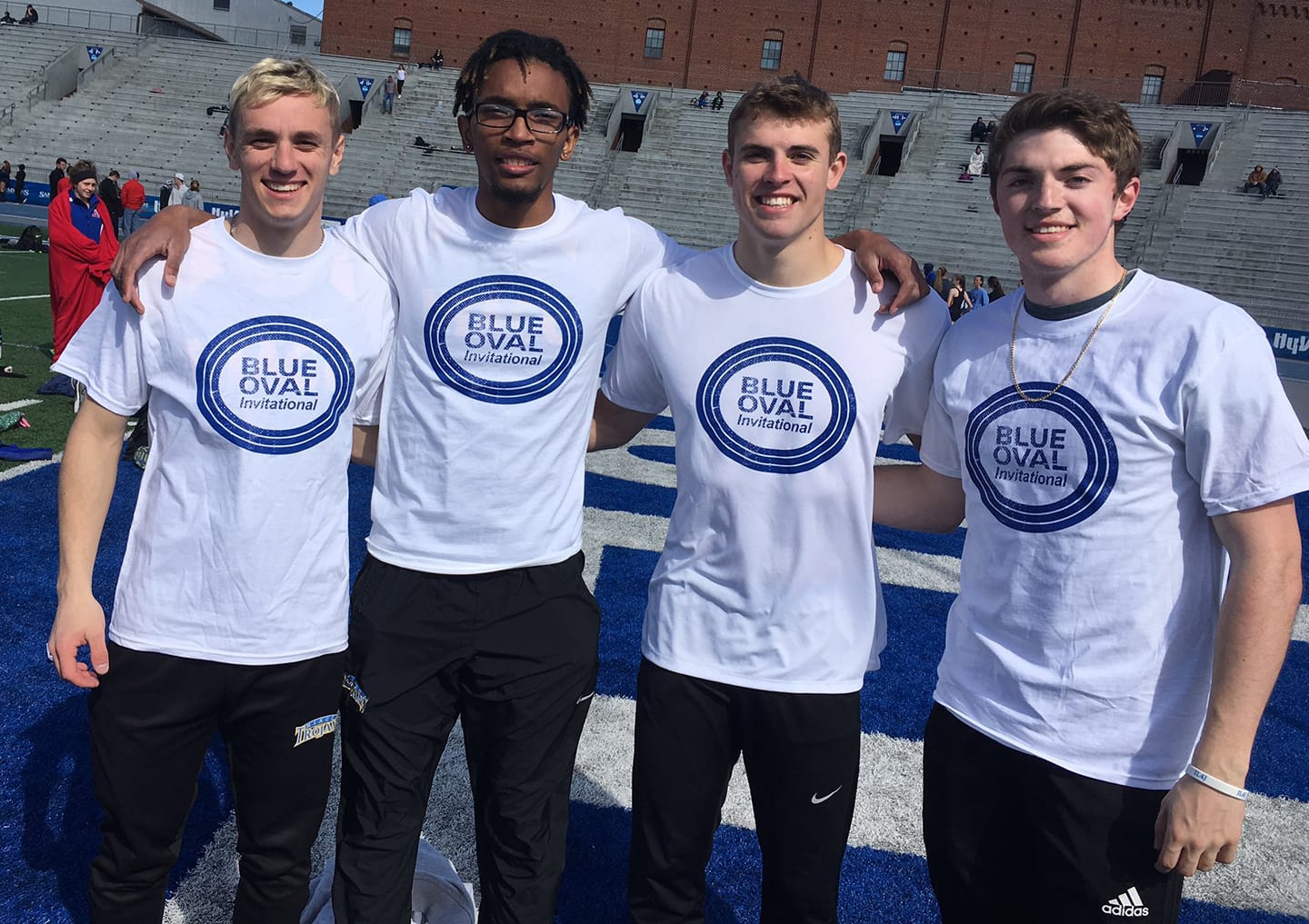 NIACC's Kalen Eastman, Timothi McMaster, Kyle Younker and Brendan Hoy qualified for the Drake Relays in the 4x100.