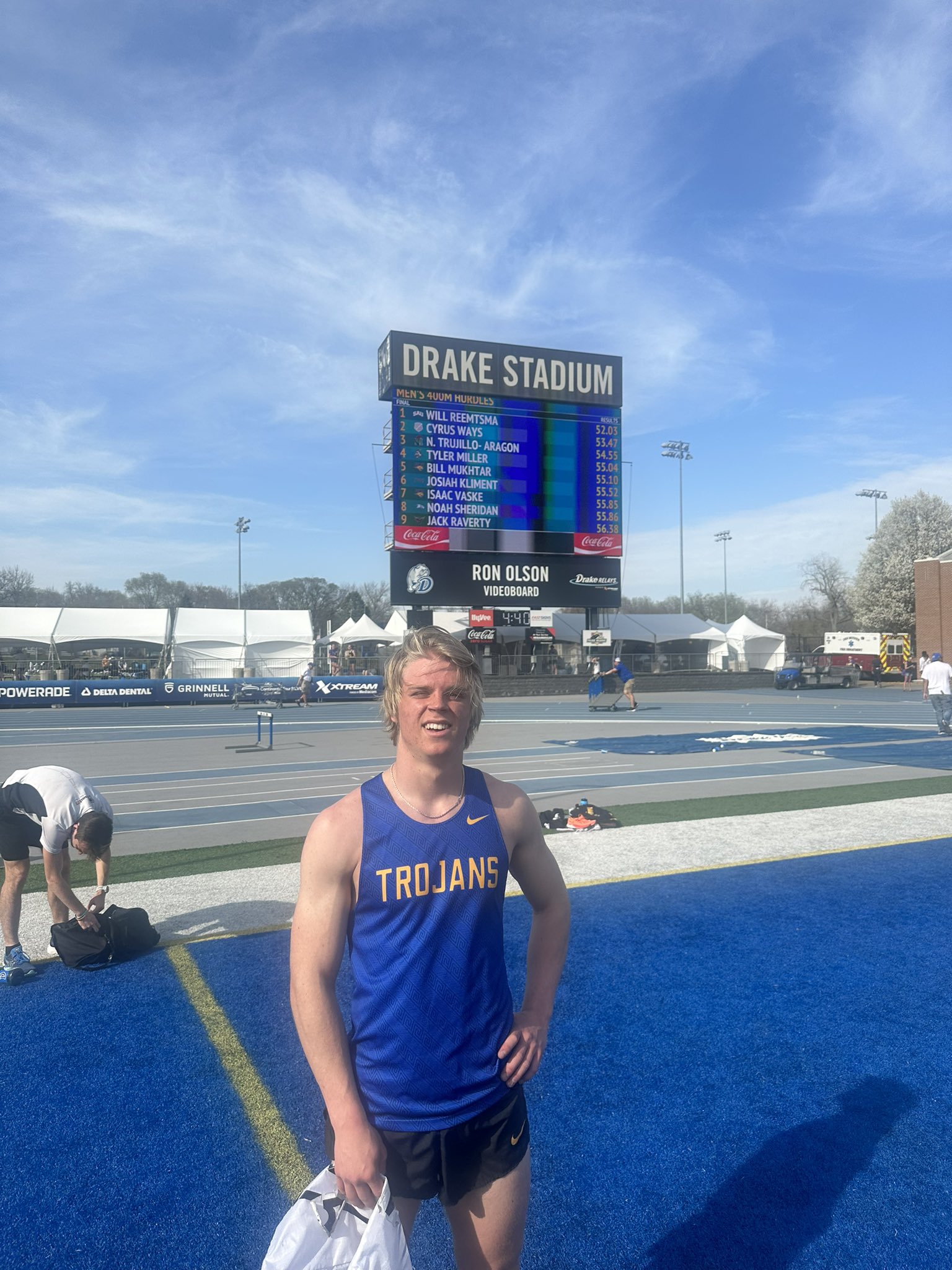 NIACC's Josiah Kliment set the school record in the 400 hurdles Friday at the Jim Duncan Invitational.