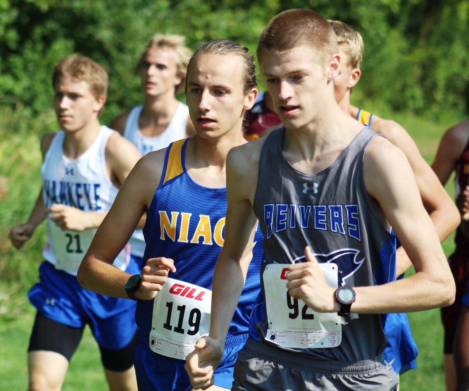NIACC sophomore Samuel Dean runs at the NJCAA Region XI time trial on Aug. 26 in Council Bluffs.