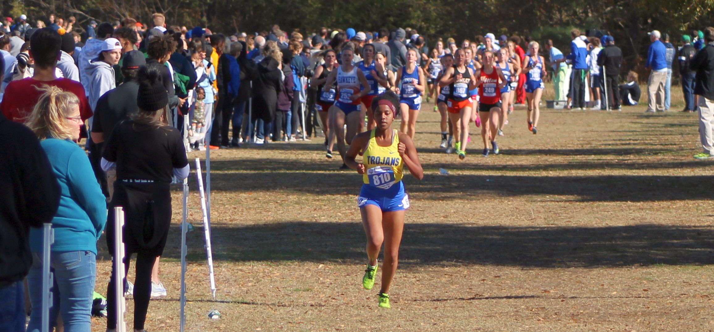 NIACC's Sarah Bertry early in last Saturday's NJCAA Division II race in Richmond, Va.