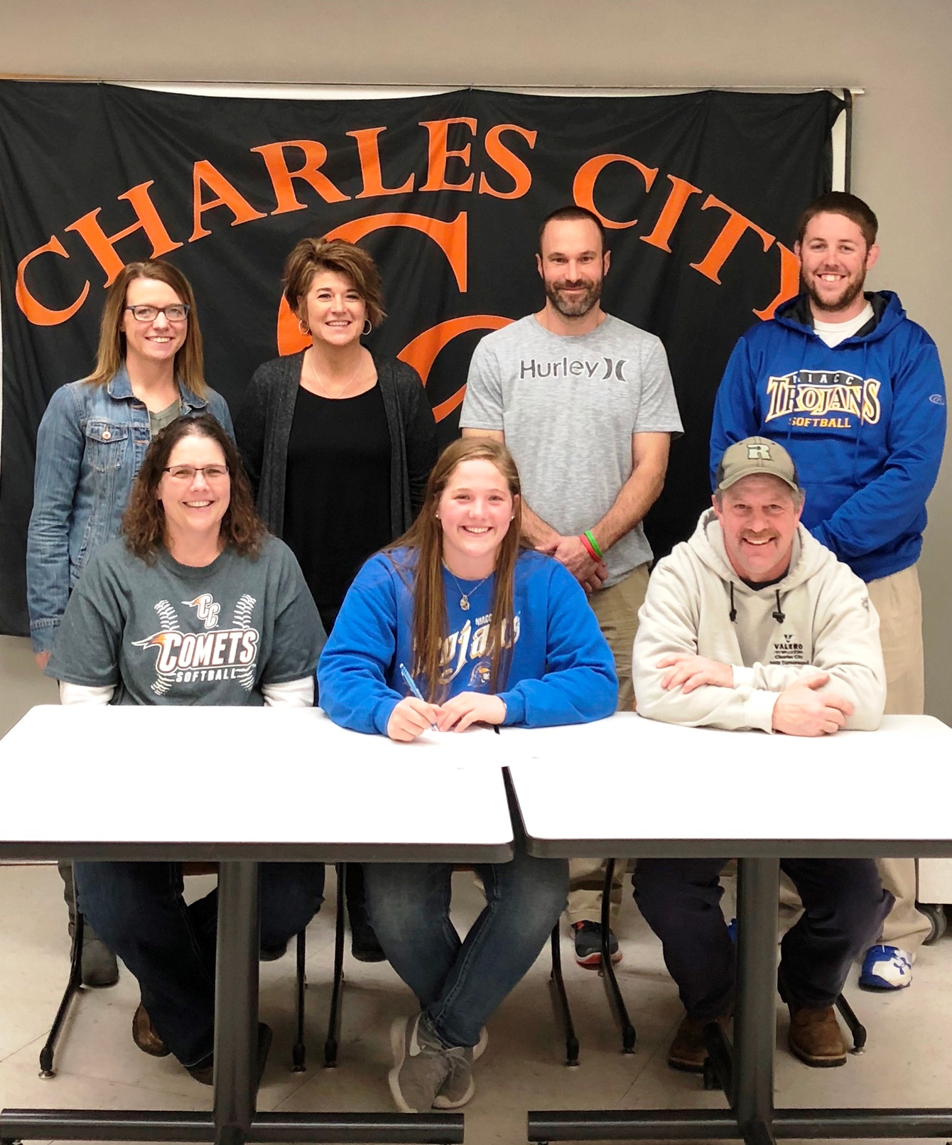 Charles City's Ciana Sonberg signed a national letter of intent Monday to play softball next season at NIACC.