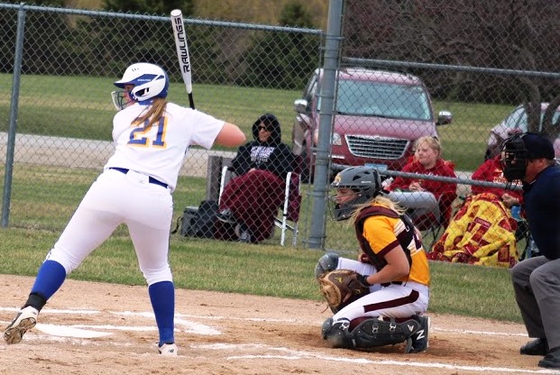 Kaci Sherwood gets ready to hit during a game against Indian Hills this season.