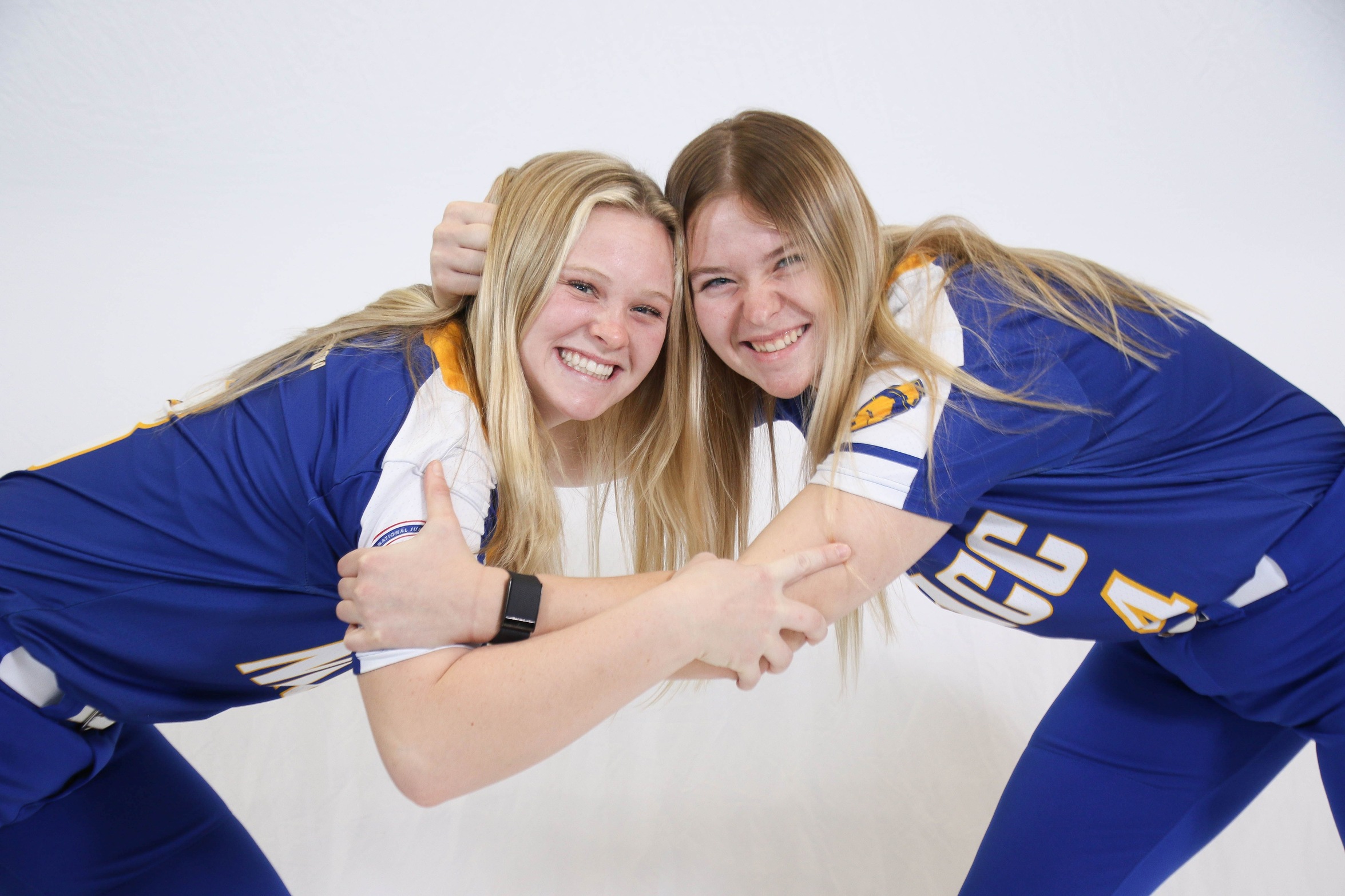 NIACC's Laken Lienhard (left) and Ravyn Krachey were both selected as ICCAC softball player of the week for the week of Feb. 20-26.