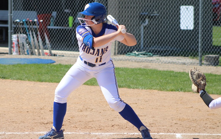 NIACC's Emily Jones homered in both games Wednesday against Hawkeye CC.