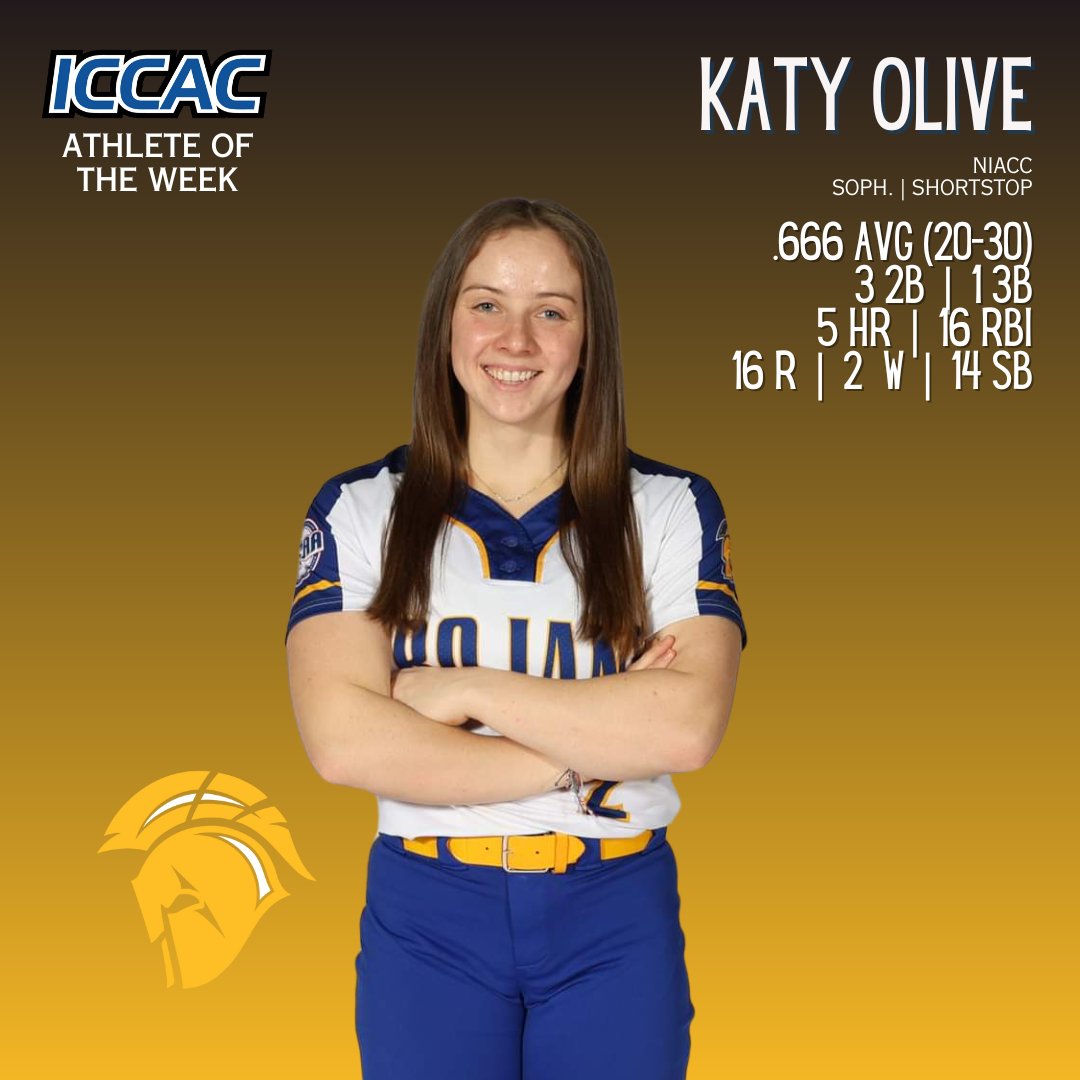 NIACC's Olive earns ICCAC player of week honor