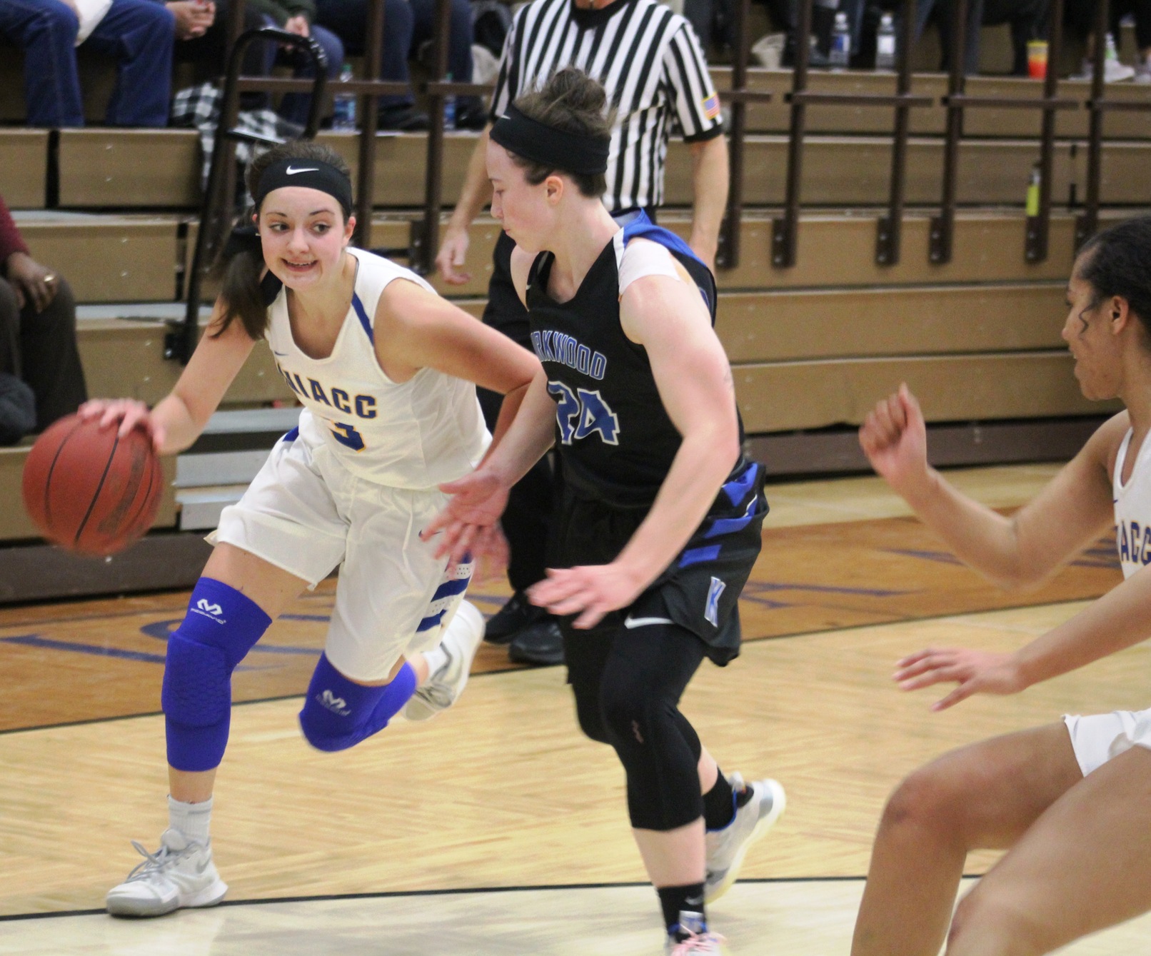 NIACC's Mandy Willems drives to the basket in Saturday's win over Kirkwood.