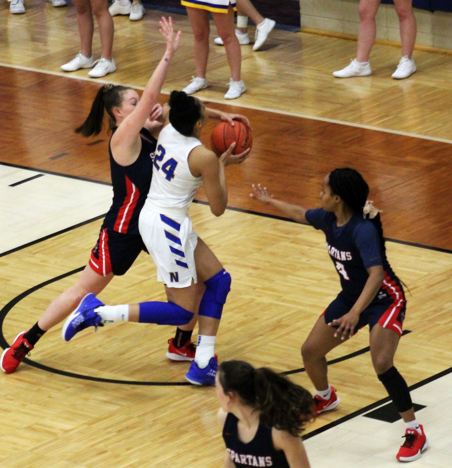 NIACC's Sierra Morrow drives to the basket in last Saturday's win over Southwestern.