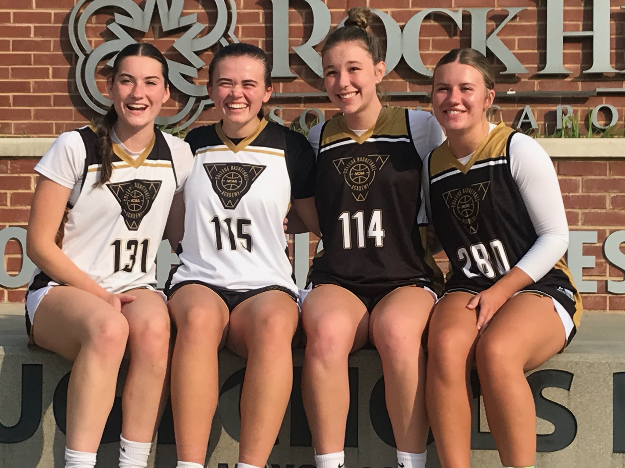 NIACC women's basketball players (from left, Karly Holm, Sonya Potthoff, Keeley Steele and Alexis Schroeder) who attended the NCAA College Basketball Academy in Rock Hill, S.C.