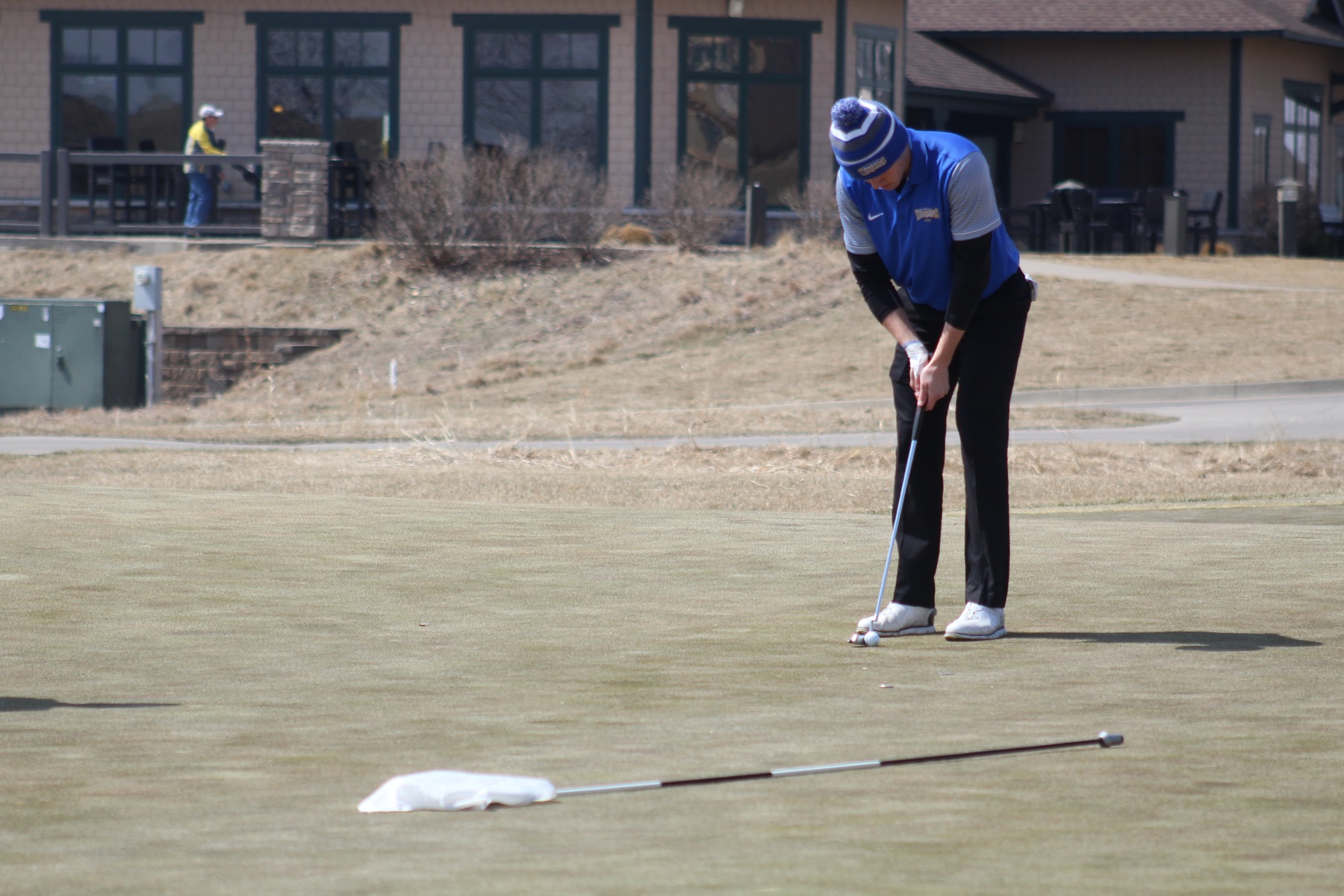 NIACC's Josh Schaefer puts Thursday at the DMACC Invitational at the Otter Creek Golf Course.