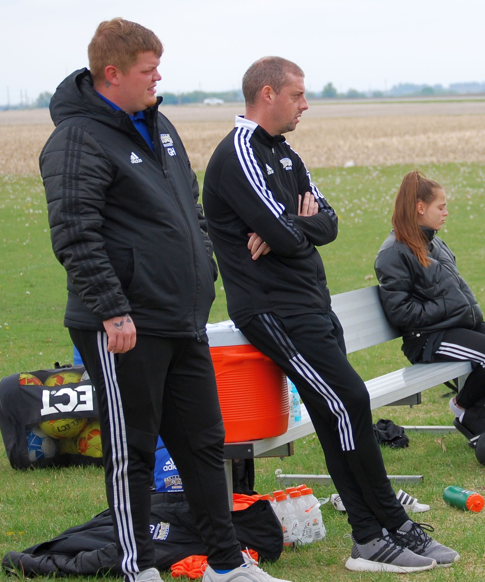 Gannon Harsma (left) has been named the interim head women's soccer coach at NIACC.