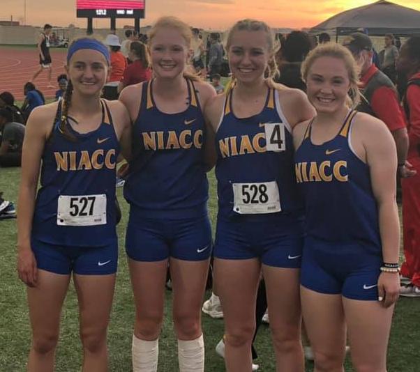 From left, NIACC's Emma Davison, Ally Trager, Cecelia Hemsworth and Ivy Rollene.