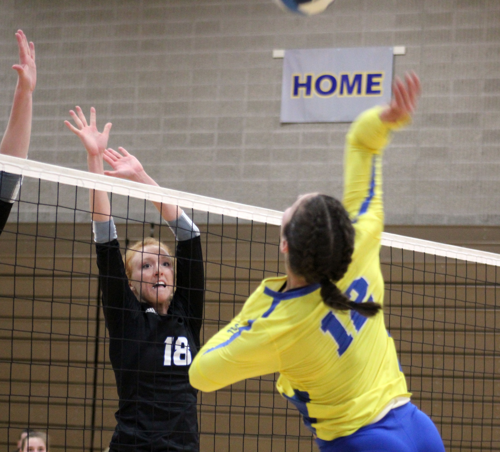 NIACC's Halsie Keltner puts down a kill in Thursday's home match against Kirkwood.