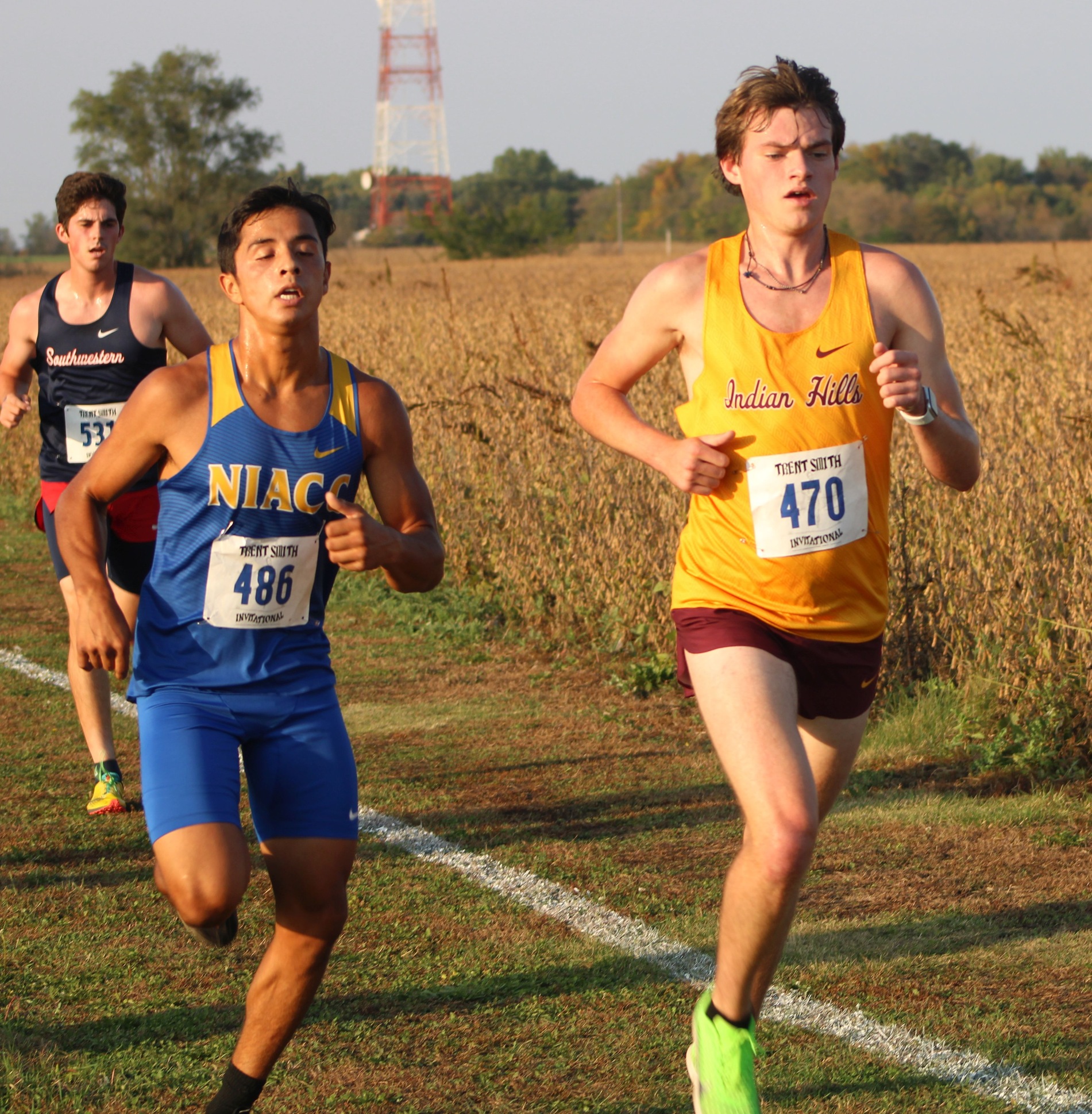 NIACC's Christian Rodriguez runs at the Trent Smith Invite earlier this season on the NIACC campus.