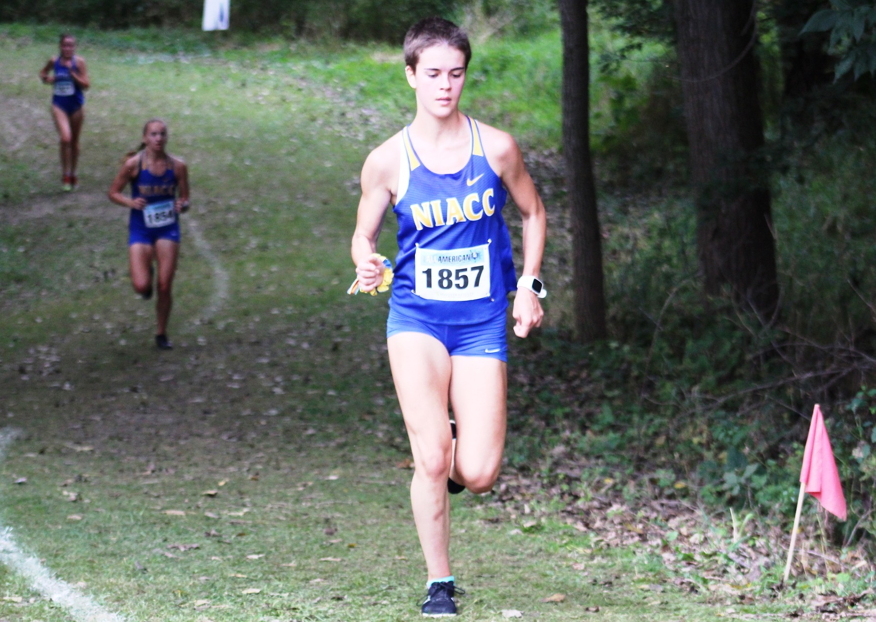 NIACC's Paula Jimenez runs at the Luther College All-American Invitational on Saturday.