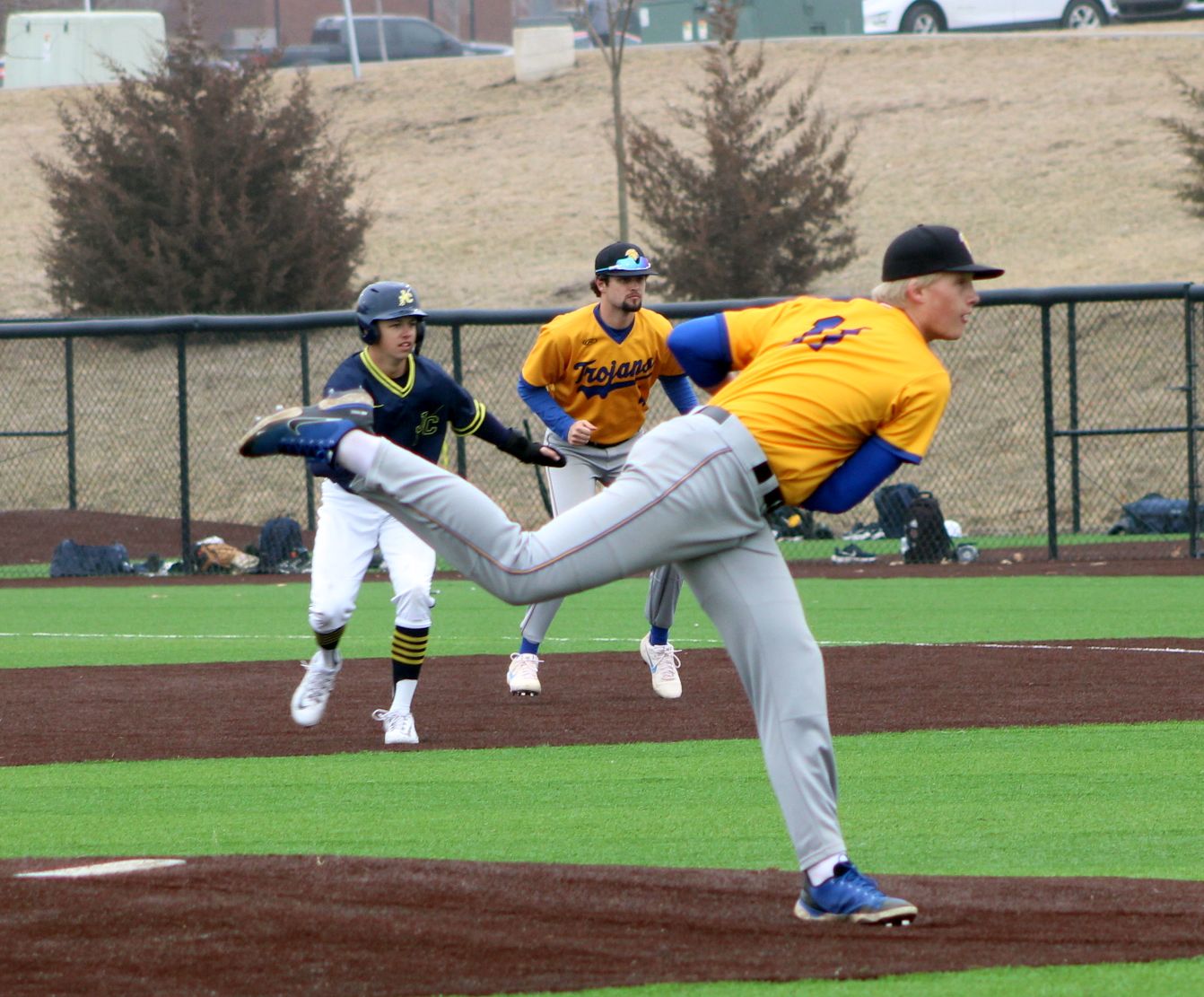NIACC's Austin Klug delivers a pitch in a game earlier this season at Johnson County CC.
