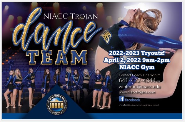NIACC Dance Team tryouts set for April 2