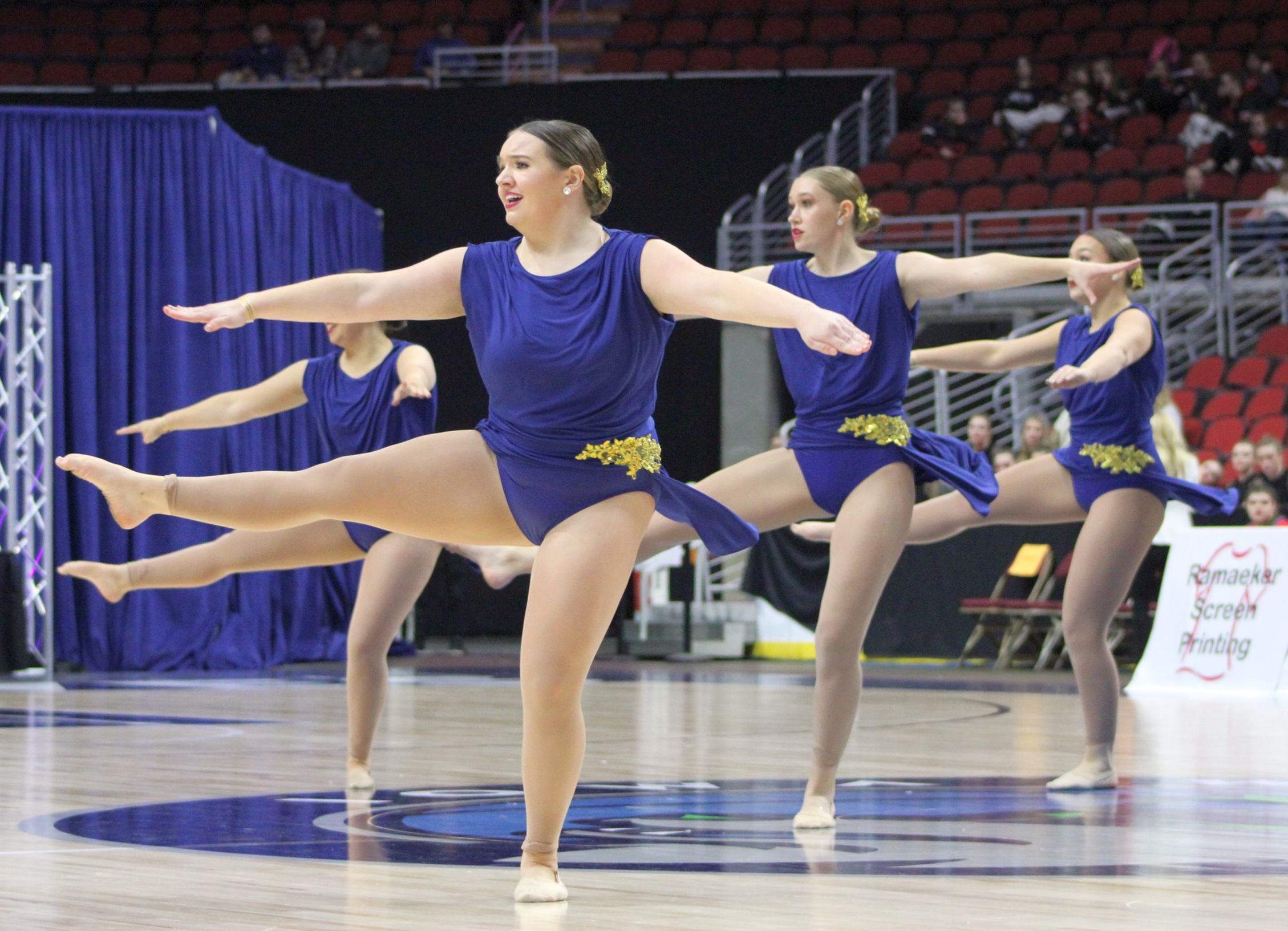 The NIACC Dance Team performs its Jazz routine at the state dance competition on Thursday in Des Moines.