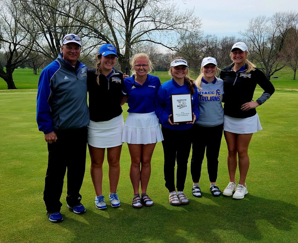 The NIACC women's golf team claimed the 2023 Battle of Waterloo title Saturday.