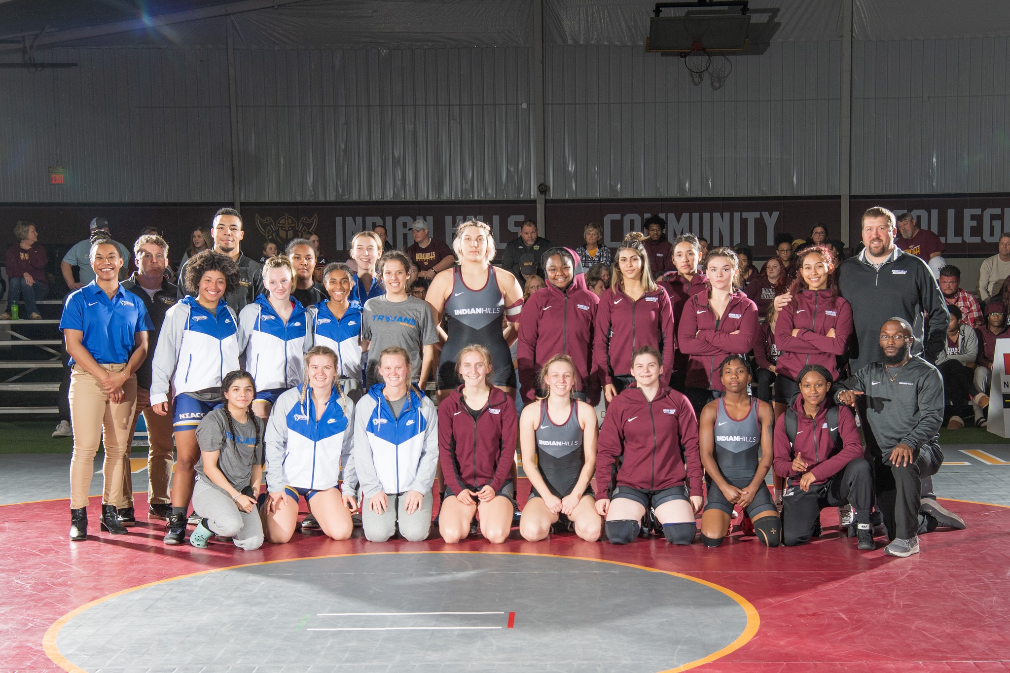 NIACC and Indian Hills competed in the first-ever ICCAC women's dual wrestling meet on Tuesday in Centerville.